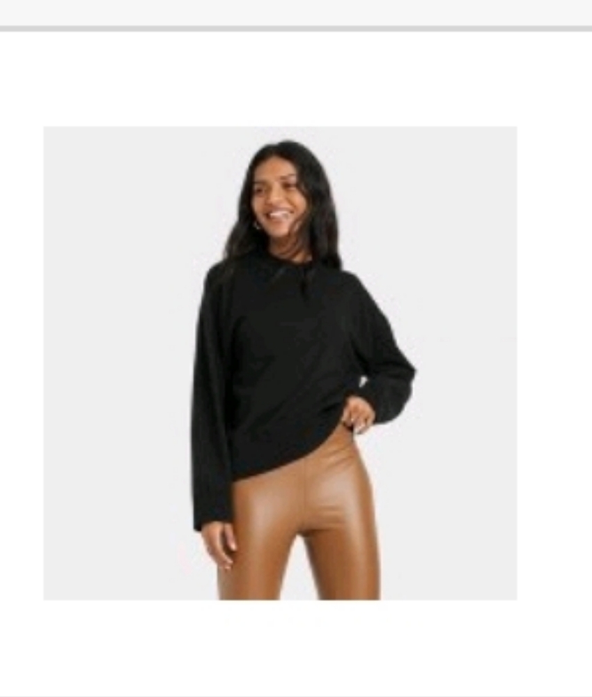Target A New Day Women's Fine Gauge Crewneck Sweater Black XL